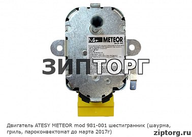 Двигатель ATESY METEOR mod 981-001 шестигранник (шаурма, гриль, пароконвектомат до марта 2017г)